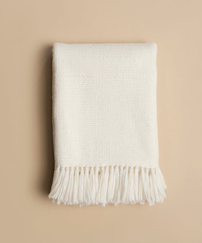 Alpaca Basketweave Throw