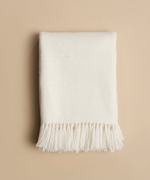 Alpaca Basketweave Throw