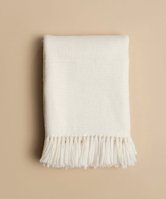 Alpaca Basketweave Throw