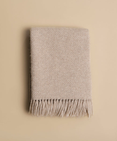 Alpaca Basketweave Throw