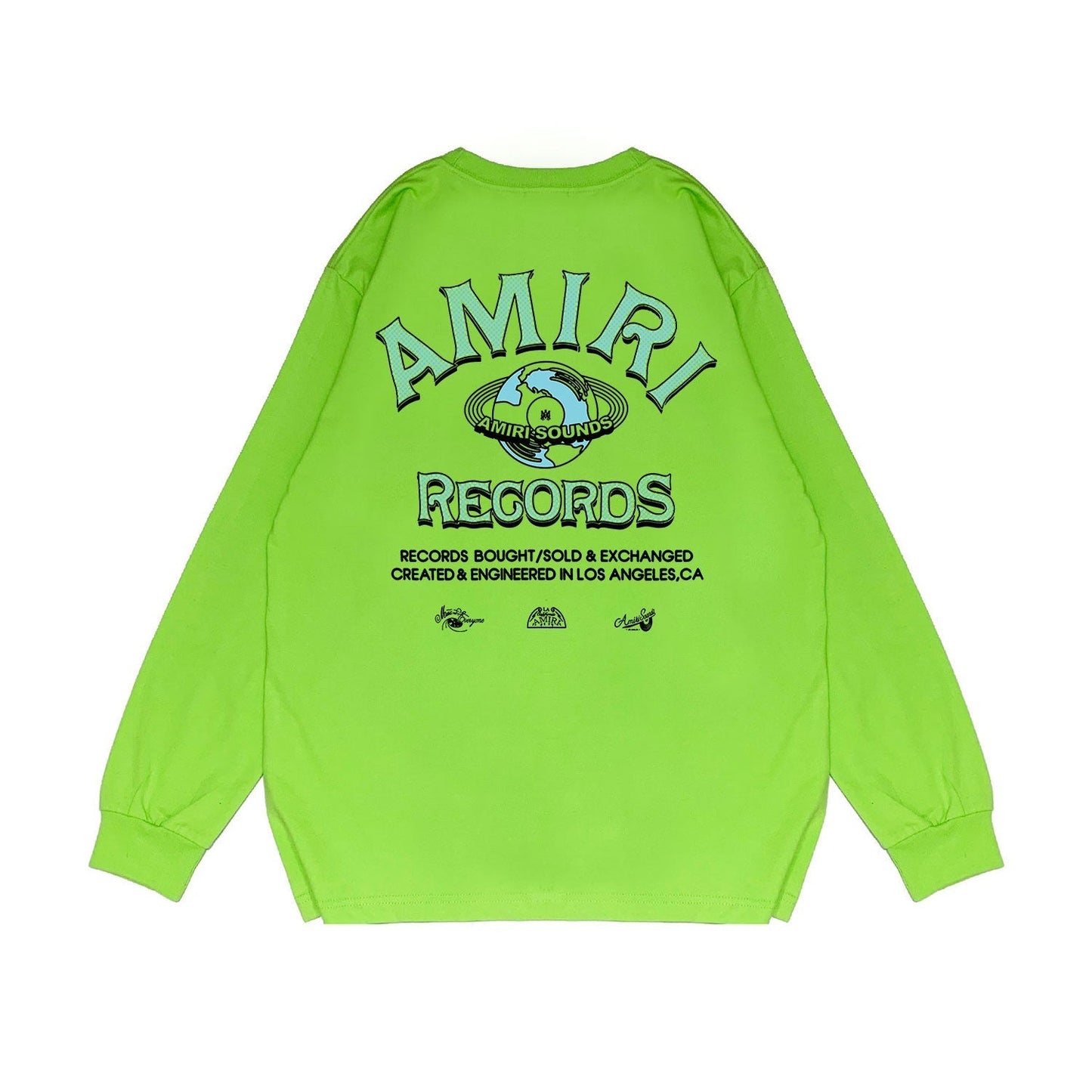 Amiri Long Sleeved Shirt Printed Trendy Pure Cotton