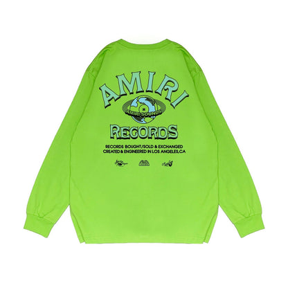 Amiri Long Sleeved Shirt Printed Trendy Pure Cotton