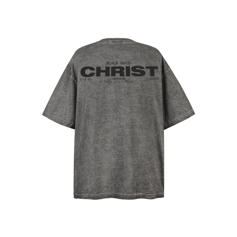 American vintage street T-shirt retro men's loose casual top