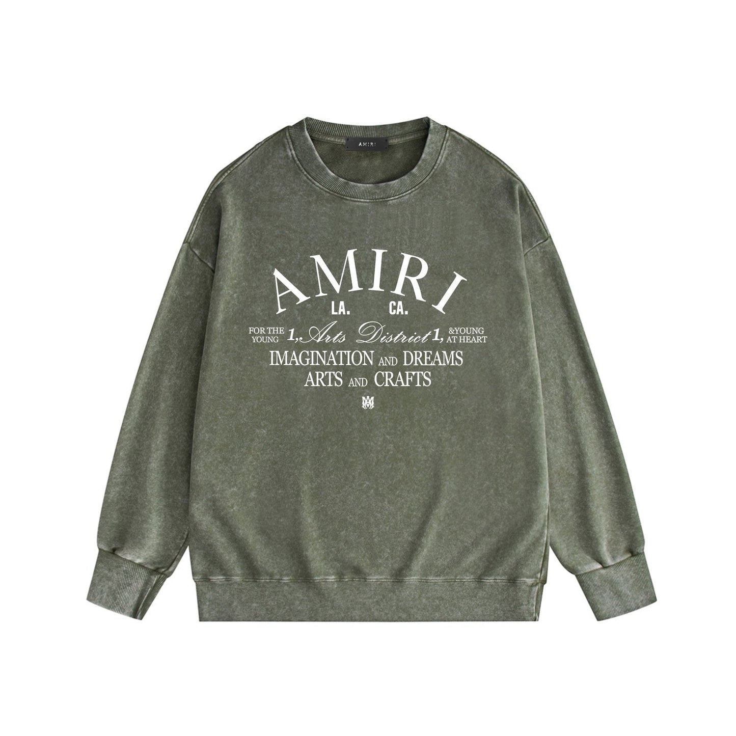 Amiri Distressed Sweatshirt Printed Trendy Pure Cotton