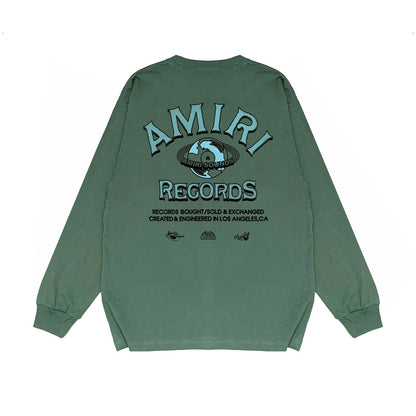 Amiri Long Sleeved Shirt Printed Trendy Pure Cotton