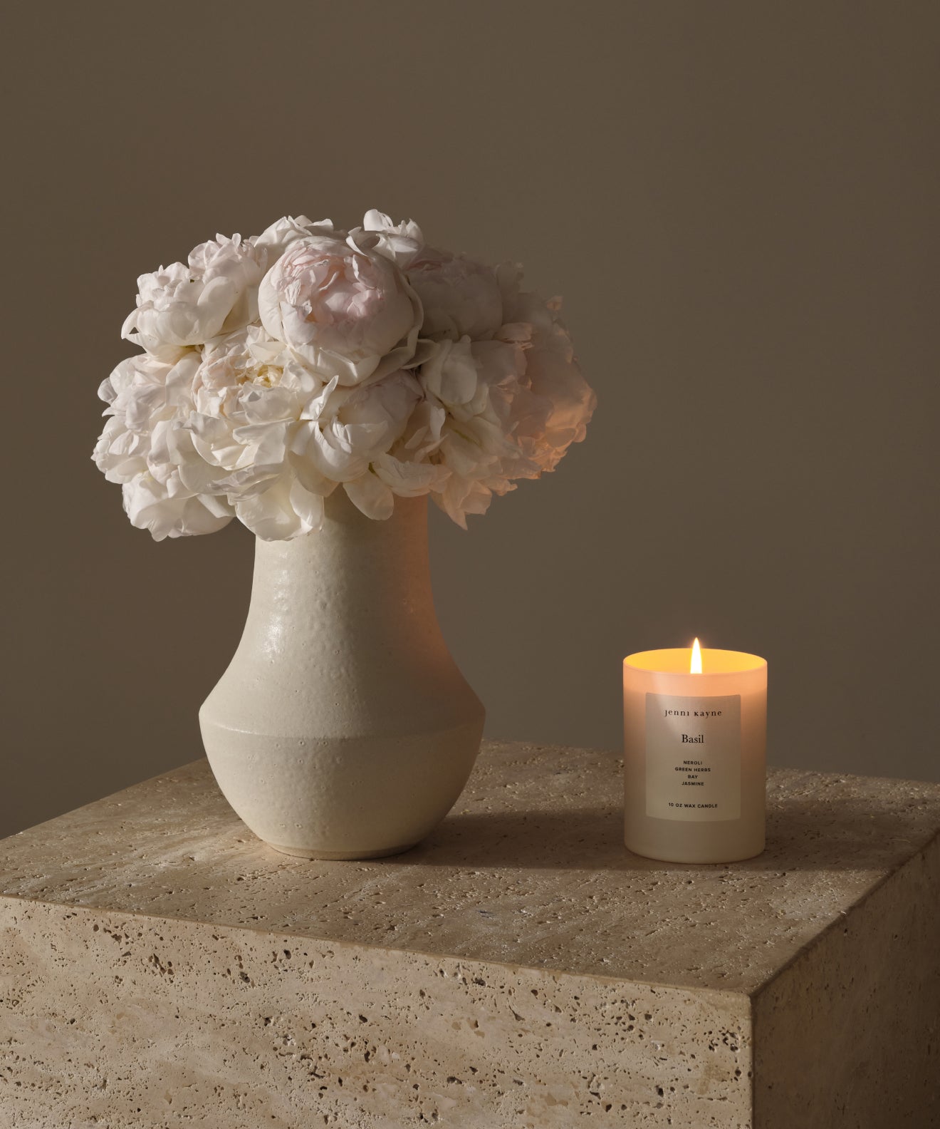 Basil Glass Candle