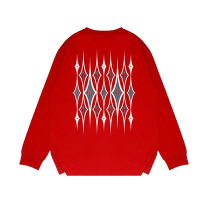 Amiri Long Sleeved Shirt Printed Trendy Pure Cotton