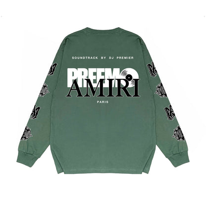 Amiri Long Sleeved Shirt Printed Trendy Pure Cotton