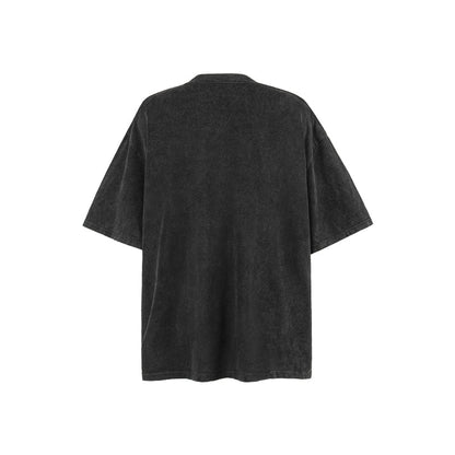 American vintage street T-shirt pure cotton retro men's and women's summer loose