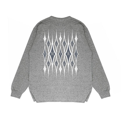 Amiri Long Sleeved Shirt Printed Trendy Pure Cotton
