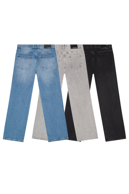 VICTORIOUS ATLAS 13oz Heritage Baggy Denim – 3 Pack Bundle (Indigo / Black / Grey)