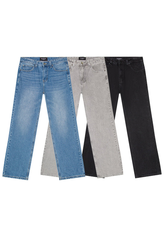 VICTORIOUS ATLAS 13oz Heritage Baggy Denim – 3 Pack Bundle (Indigo / Black / Grey)