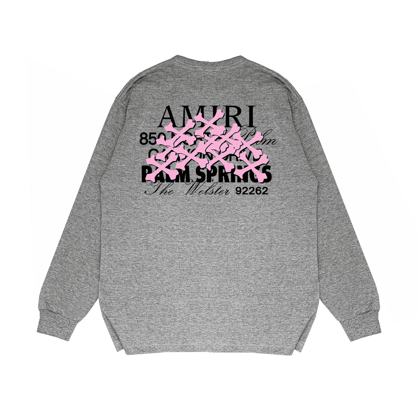 Amiri Long Sleeved Shirt Printed Trendy Pure Cotton