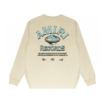 Amiri Long Sleeved Shirt Printed Trendy Pure Cotton
