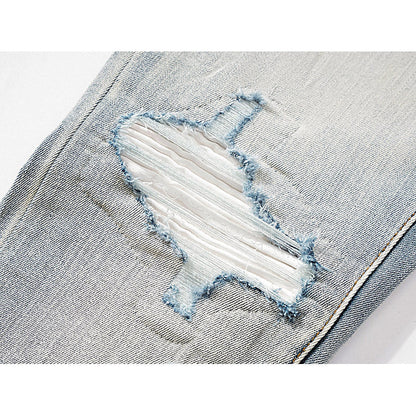 Amiri Jeans Ripped Patch Slim-Fit Stretch Slim-Fit Jeans