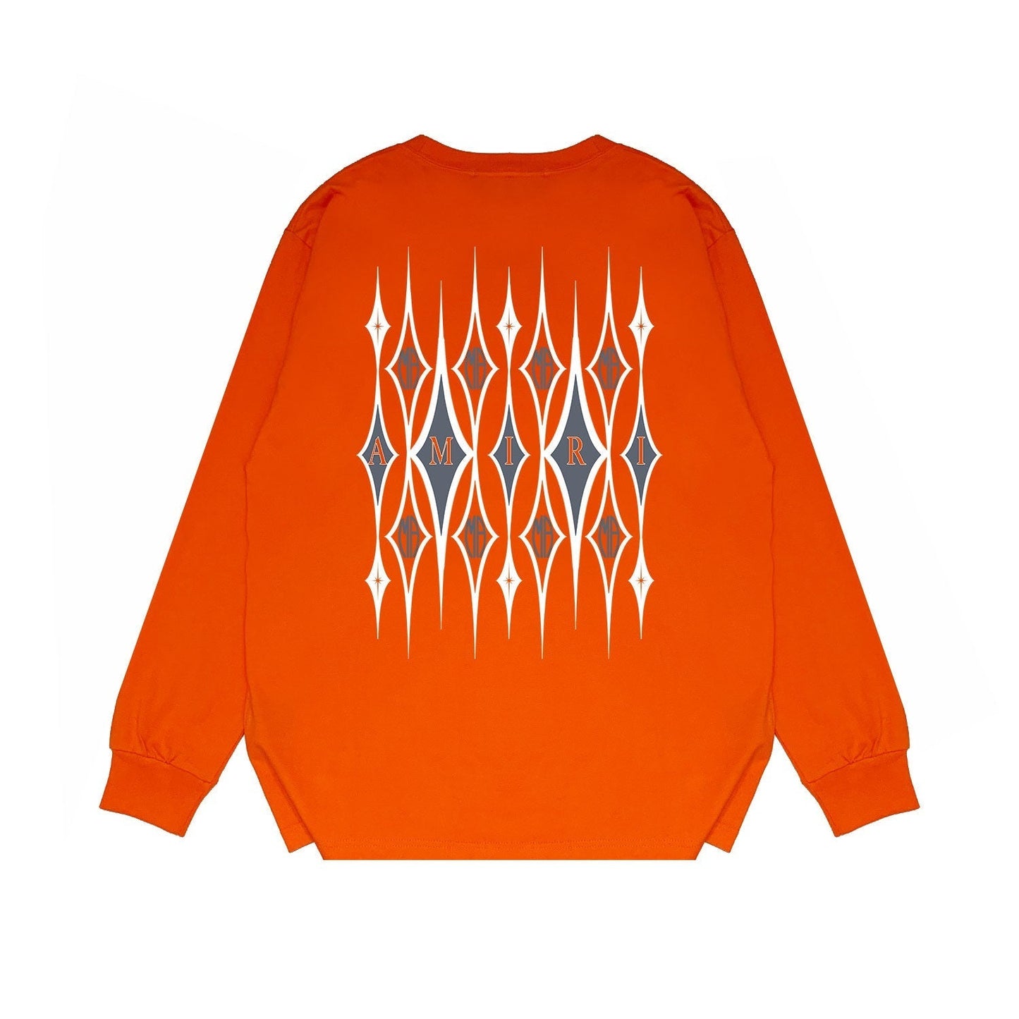 Amiri Long Sleeved Shirt Printed Trendy Pure Cotton