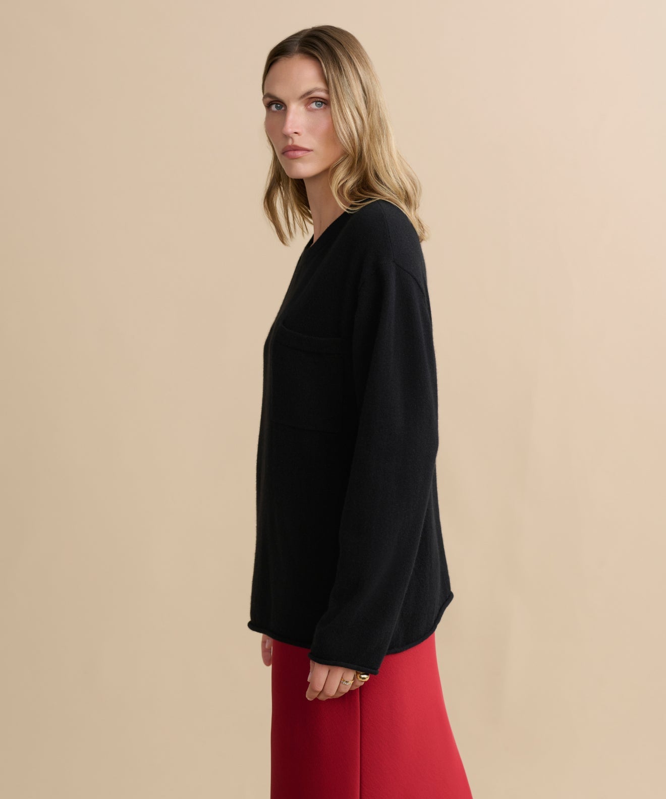 Cashmere Chandler Long-Sleeve Tee