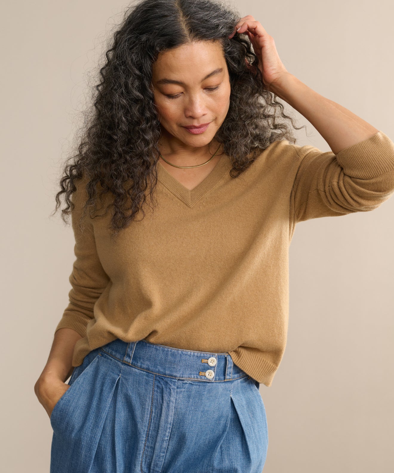 Flynn Cashmere V-Neck