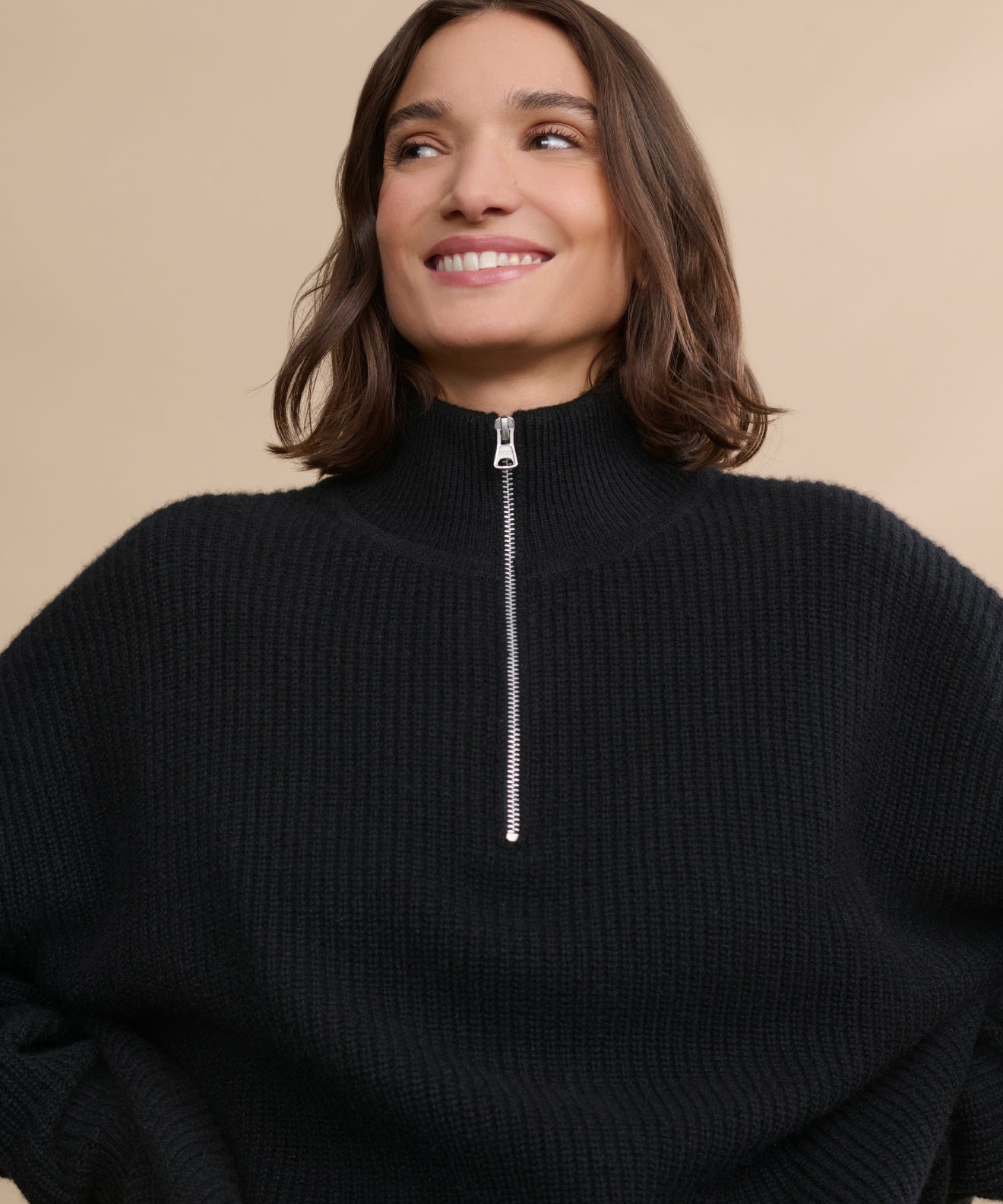 Cashmere Half Zip