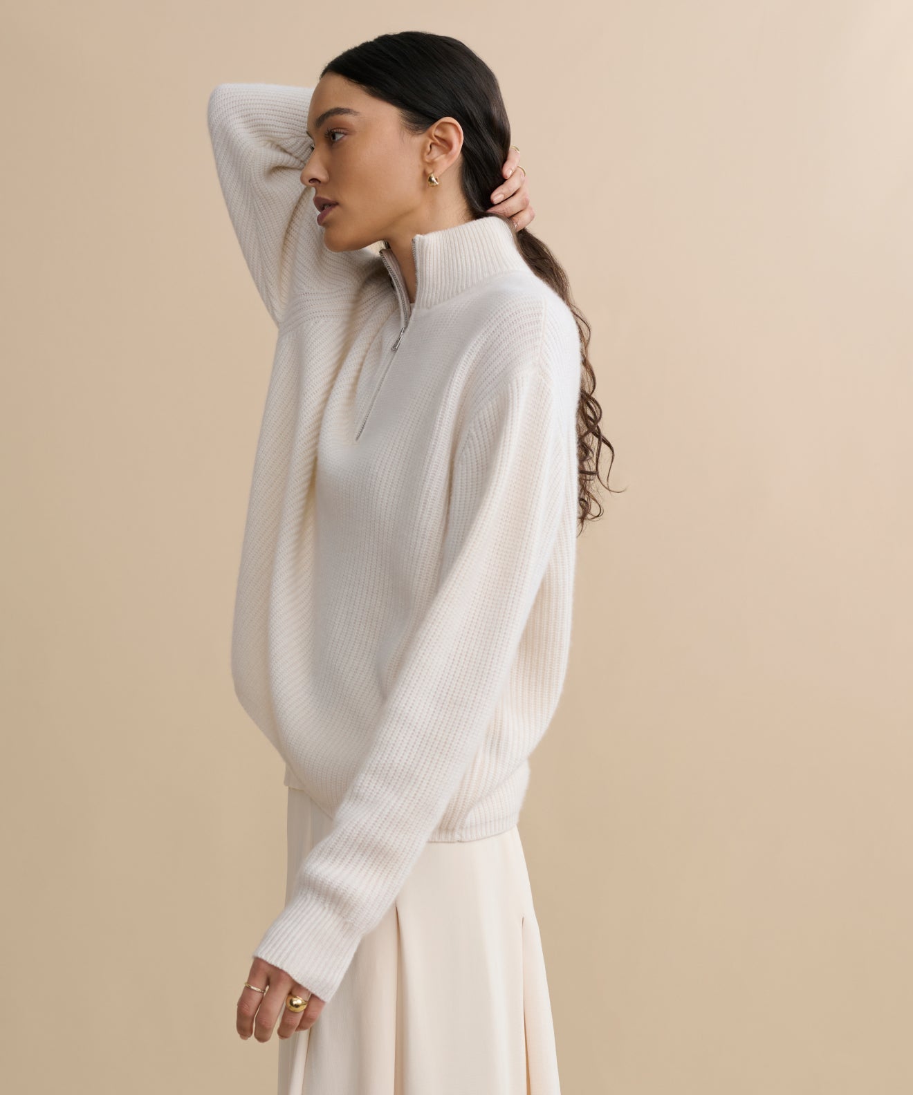 Cashmere Half Zip