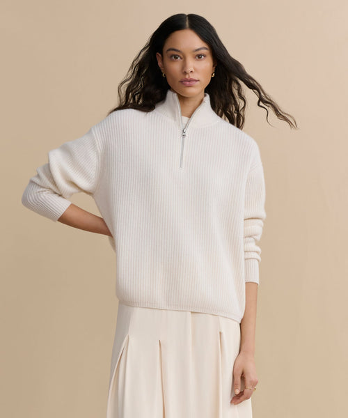 Cashmere Half Zip