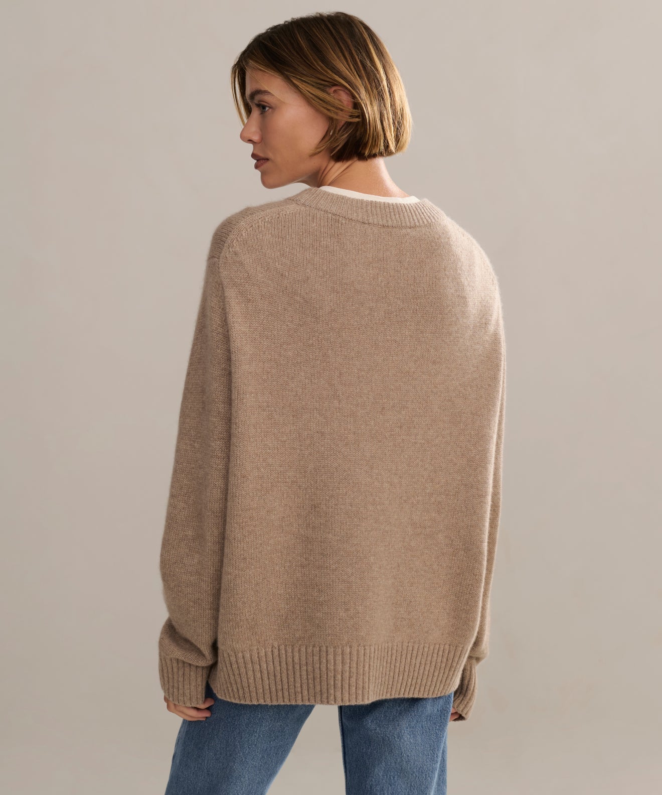 Cashmere Oversized Crewneck