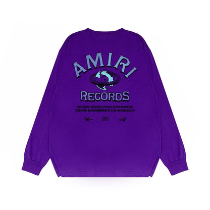 Amiri Long Sleeved Shirt Printed Trendy Pure Cotton