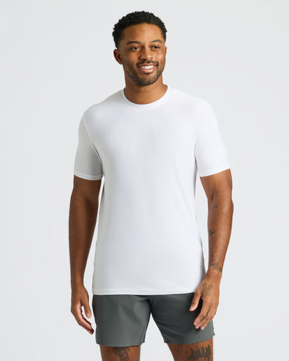 All White Active Crew 10-Pack