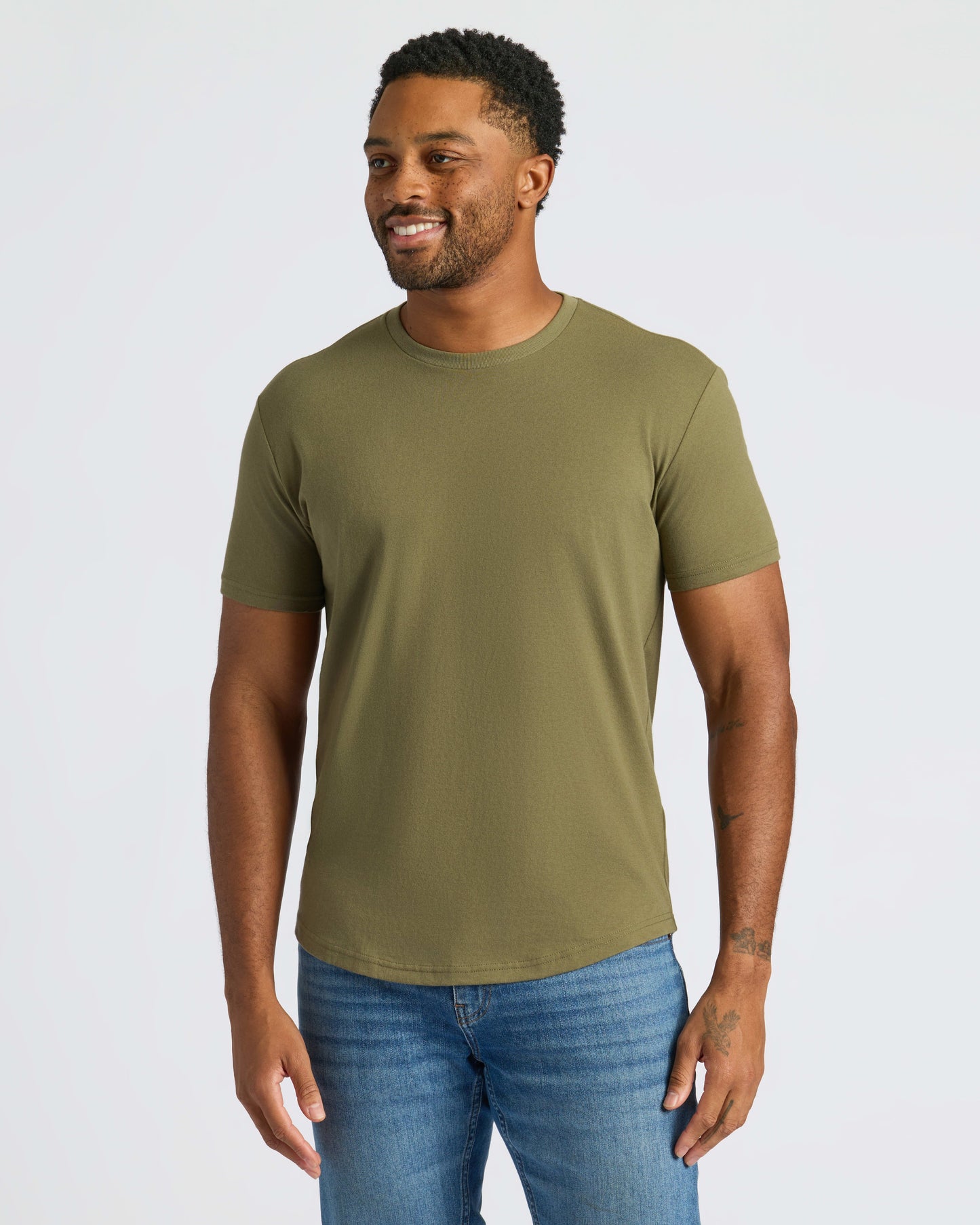 Classic Curved Hem Crew Neck 10-Pack