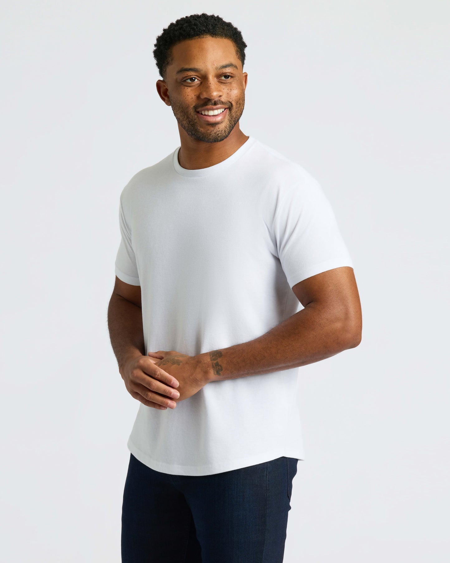 Classic Curved Hem Crew Neck 10-Pack