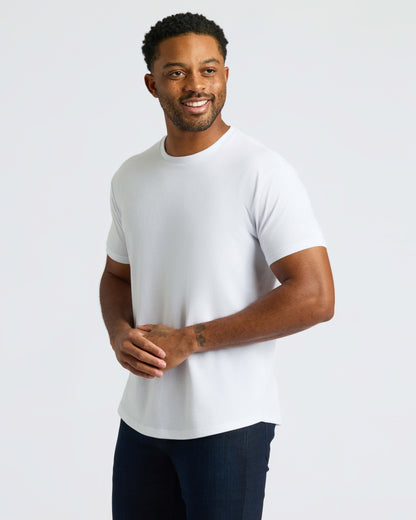 Classic Curved Hem Crew Neck 10-Pack