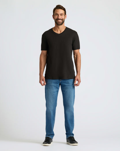 All Black Classic V-Neck 10-Pack