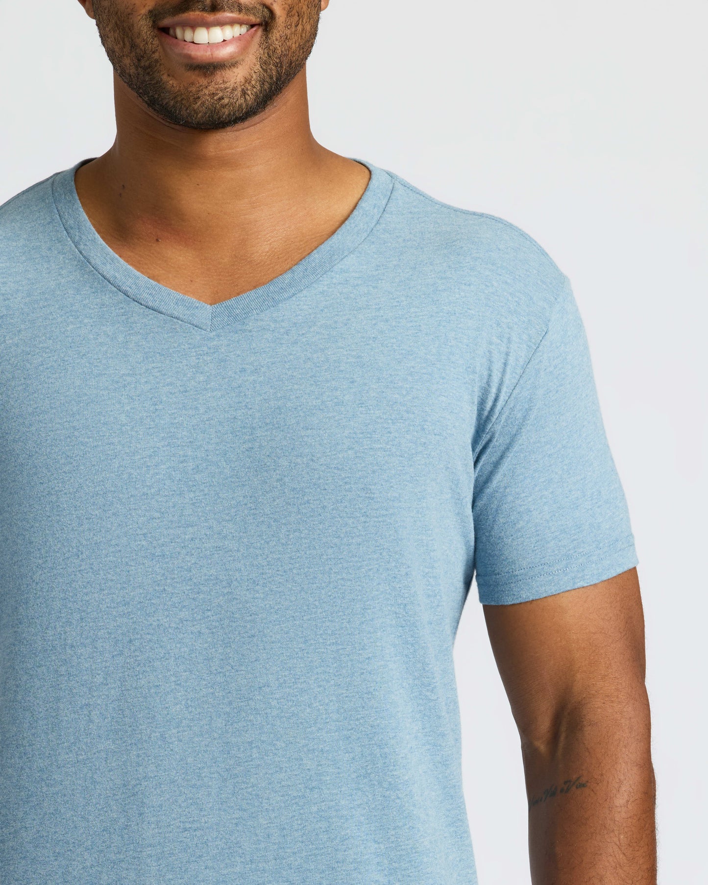 Heather Indigo Classic V-Neck