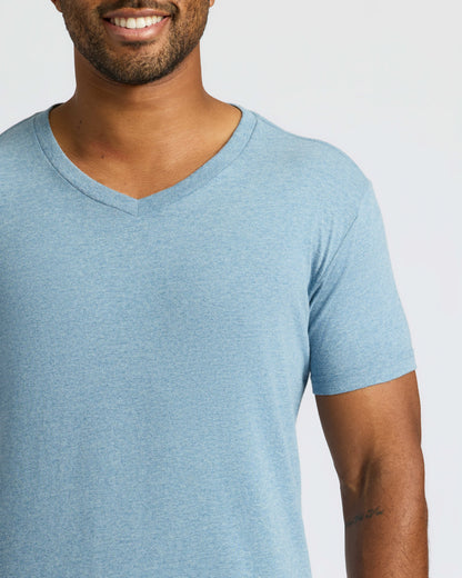 Heather Indigo Classic V-Neck