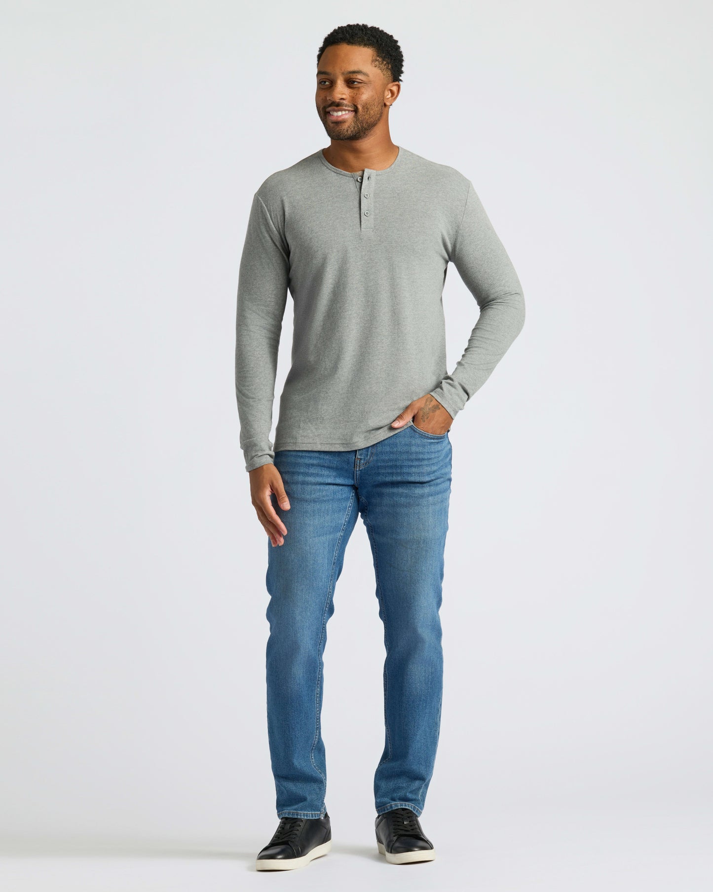 Blues Long Sleeve Henley 3-Pack