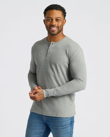 Classic Long Sleeve Henley 3-Pack
