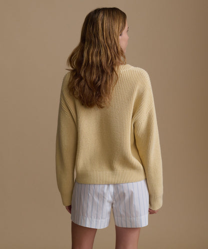 Cotton Hayes Crewneck Cardigan