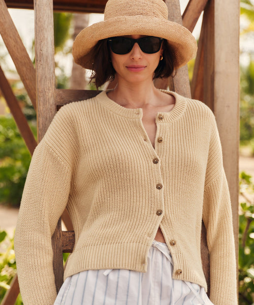 Cotton Hayes Crewneck Cardigan