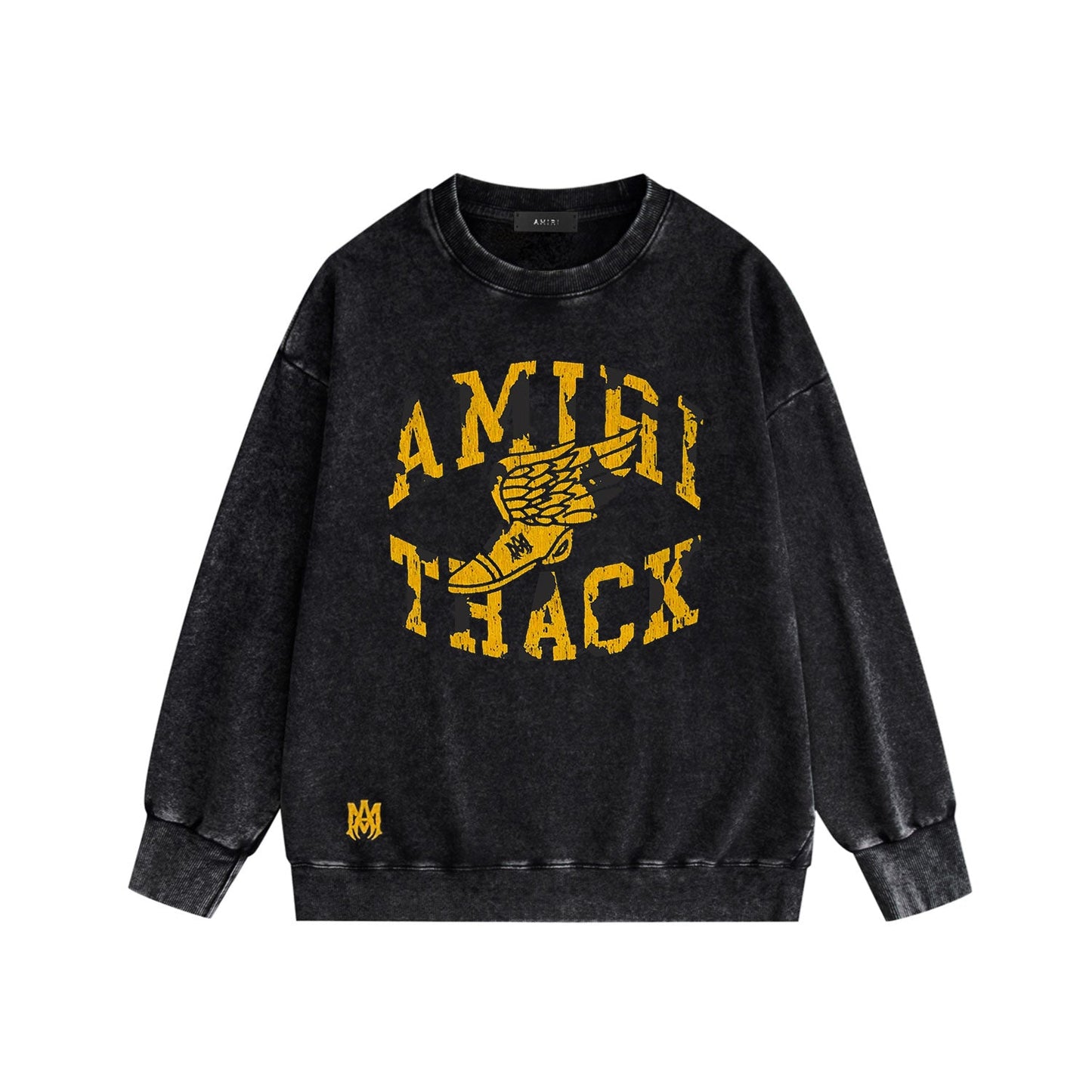 Amiri Distressed Sweatshirt Printed Trendy Pure Cotton