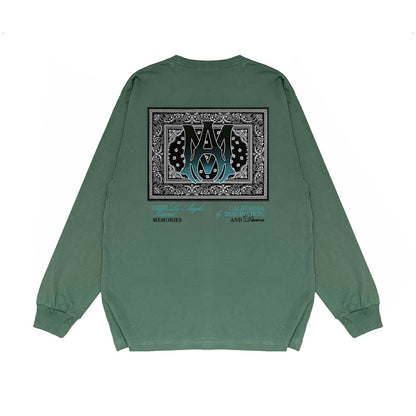 Amiri Long Sleeved Shirt Printed Trendy Pure Cotton