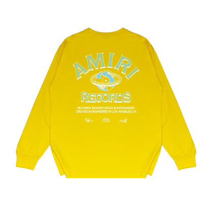 Amiri Long Sleeved Shirt Printed Trendy Pure Cotton