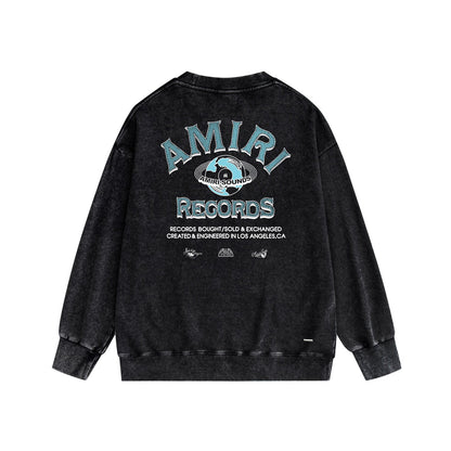 Amiri Distressed Sweatshirt Printed Trendy Pure Cotton
