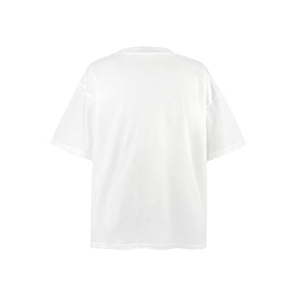 American vintage street T-shirt pure cotton retro men's and women's summer loose