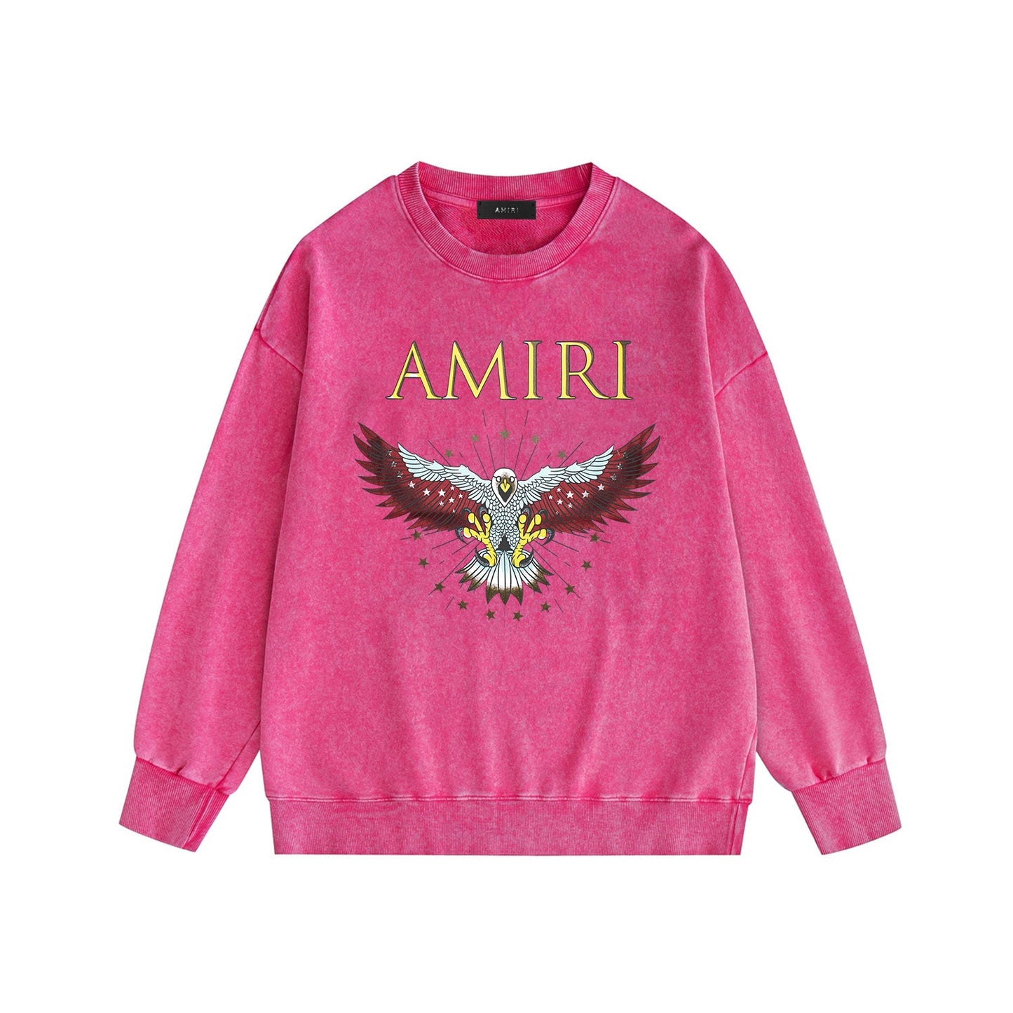 Amiri Distressed Sweatshirt Printed Trendy Pure Cotton