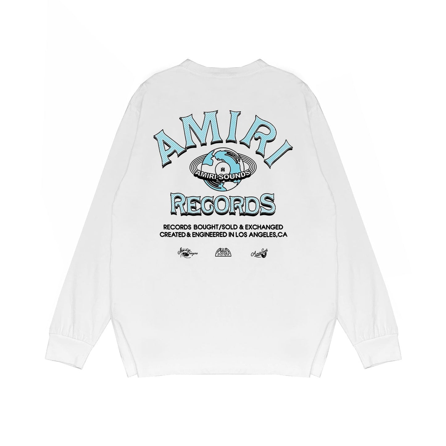 Amiri Long Sleeved Shirt Printed Trendy Pure Cotton