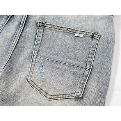 Amiri Jeans Ripped Patch Slim-Fit Stretch Slim-Fit Jeans