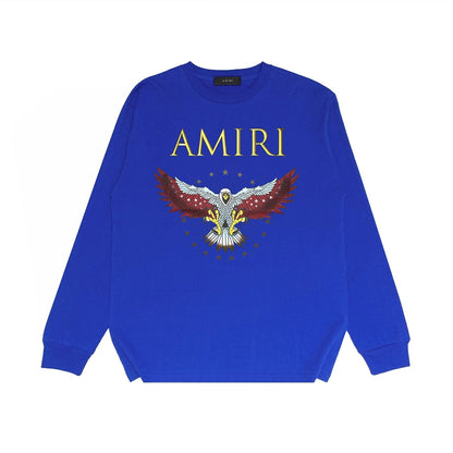 Amiri Long Sleeved Shirt Printed Trendy Pure Cotton