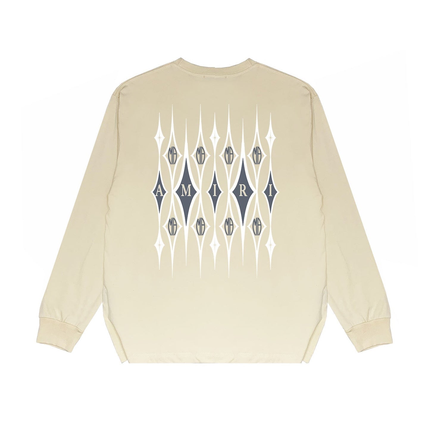 Amiri Long Sleeved Shirt Printed Trendy Pure Cotton