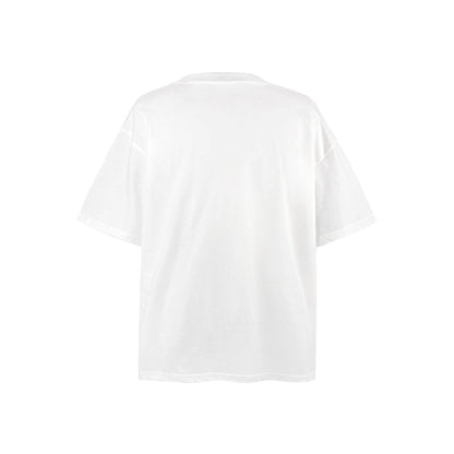 American vintage street T-shirt pure cotton men's and women's summer loose retro