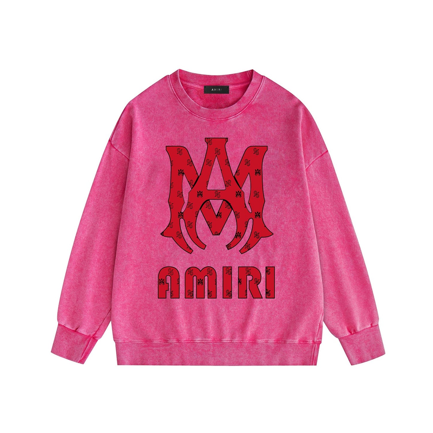 Amiri Distressed Sweatshirt Printed Trendy Pure Cotton